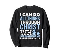Puedo Hacer Todas Las Cosas a través de Cristo Funny Kickboxing Sudadera