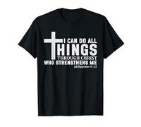 Puedo Hacer Todas Las Cosas a través de Cristo Hombres religiosos Mujeres Camiseta