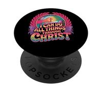 Puedo Hacer Todas Las Cosas a través de Cristo PopSockets PopGrip Adhesivo