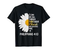 Puedo Hacer Todas Las Cosas a través de Cristo Que me fortalece Biblia Camiseta