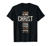 Puedo Hacer Todas Las Cosas a través de Cristo Que me fortalece - Biblia Camiseta