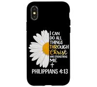 Puedo Hacer Todas Las Cosas a través de Cristo Que me fortalece Biblia Carcasa para iPhone X/XS
