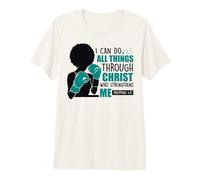 Puedo Hacer Todas Las Cosas a través de Cristo Que me fortalece Sista Camiseta Premium