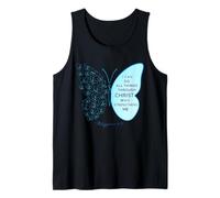 Puedo Hacer Todas Las Cosas a través del Arte religioso de Las Mariposas de Cristo Camiseta sin Mangas