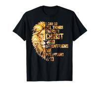 Puedo Hacer Todas Las Cosas Cristo Salvador León Cristiano Religioso Camiseta