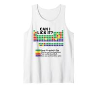 ¿Puedo lamerlo Química Tabla periódica de Elementos Ciencia Camiseta sin Mangas