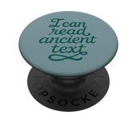 Puedo Leer Texto Antiguo Divertido Escritura Cursiva Humor Profesor PopSockets PopGrip Adhesivo