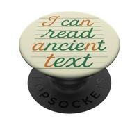Puedo Leer Texto Antiguo Divertido Escritura Cursiva Humor Profesor PopSockets PopGrip Adhesivo