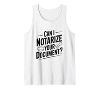 ¿Puedo notarizar tu documento? Humor Notarial Divertido Camiseta sin Mangas
