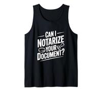 ¿Puedo notarizar tu documento? Humor Notarial Divertido Camiseta sin Mangas
