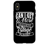 ¿Puedo obtener más talento en el escenario? Por favor, Stage Crew Tech Humor Carcasa para iPhone X/XS