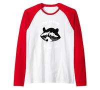 Puedo parecer sombría porque soy una divertida mascota mapache Camiseta Manga Raglan