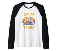 Puedo parecer Tranquilo, Pero en mi Cabeza te he mordido 3 Veces Camiseta Manga Raglan