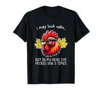 Puedo parecer tranquilo te picoteó 3 veces Camiseta