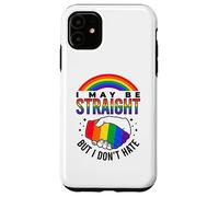 Puedo ser Heterosexual, Pero no Odio el Orgullo LGBTQ Carcasa para iPhone 11