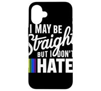 Puedo ser Heterosexual Pero no Odio el Orgullo LGBTQ Carcasa para iPhone 16 Plus