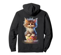 ¿Puedo ser tu Amigo? Bonita Camiseta de Gatito. Sudadera con Capucha