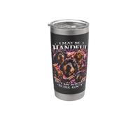 Puedo ser un puñado pero mi salchicha seguro que no es un perro Vaso térmico de acero inoxidable de doble pared