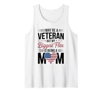 Puedo ser un Veterano, Pero mi Mayor flexibilidad es ser mamá Camiseta sin Mangas
