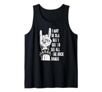 Puedo ser Viejo, Pero Tengo Que Ver Todas Las Bandas de Rock Camiseta sin Mangas