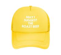 ¿Puedo Sugerirle El Rosbif? Unisex Snapback Cap Secado Rápido Gorras Hip Hop Clásico Sombrero para Aire Libre Verano Golf