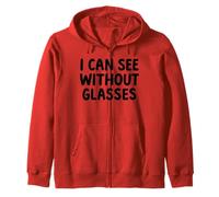 Puedo Ver sin Gafas White Lie Party Funny Sarcastic Sudadera con Capucha