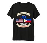 Puedo Vivir en Estados Unidos, Pero mi Historia comenzó en Filipinas Filipino Camiseta Premium