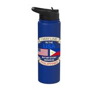 Puedo vivir en Estados Unidos, pero mi historia comenzó en Filipinas Filipino Stainless Steel Insulated Water Bottle