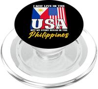 Puedo Vivir en Estados Unidos Pero mi Historia comenzó en Filipinas PopSockets PopGrip para MagSafe