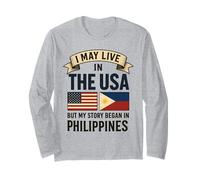 Puedo vivir en los Estados Unidos, pero mi historia comenzó en Filipinas Manga Larga