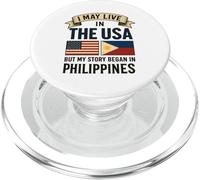 Puedo vivir en los Estados Unidos, pero mi historia comenzó en Filipinas PopSockets PopGrip para MagSafe