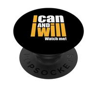Puedo y lo haré. ¡Mírame! Nada es imposible para mí. PopSockets PopGrip Adhesivo