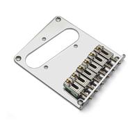 Puente Bajo Puente 6 Cuerdas Cadra Fijada Puente Ajustable Puente Metal Textura Metal Presente Para Amante Profesional