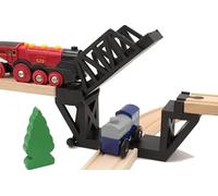 Puente basculante para tren de madera compatible con Brio