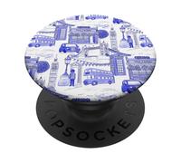 Puente Blue London Toile Big Ben Taxi Guard Tower Bridge PopSockets PopGrip Adhesivo