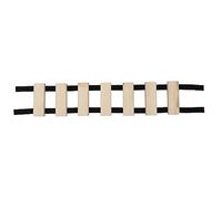 Puente colgante para gatos, pared de escalada, muebles para gatos, montaje en pared, 7 niveles, madera de pino de 85 cm (puente para gatos sin estantes)