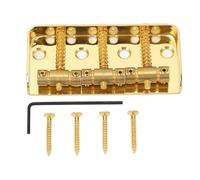 Puente Corto de Guitarra Eléctrica Vintage, 3 Silletas Compensadas de Metal para Guitarras Tele