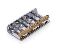 Puente corto fijo vintage de 54 mm con 3 monturas de latón y placa base de hierro para guitarra eléctrica estilo American Strat ST Vintage Fender Telecaster/Tele/TL de los años 50