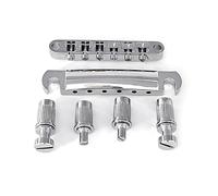 Puente de aleación de zinc para guitarra y cordal de repuesto de 6 cuerdas, puente de guitarra eléctrica, fácil instalación, puente de sillín de guitarra y cordal, puente de guitarra de aleación de