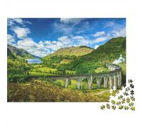 Puente de Arco Paisaje de Valle Puzzle de 1000 Piezas Papel para Adultos Relajante Familia Decoración Regalo 70x50cm/1000pcs