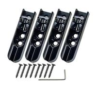 Puente de bajo 4 cuerdas, piezas de puente de guitarra, sillines de metal de cola de cola de reemplazo integral, proceso de instalación simple 6x1.6x1.1cm/2.36x0.63x0.43 pulgadas para instrumento