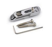 Puente de bajo chapado en oro de 4 cuerdas con sillines de latón ajustables y base de aleación para un control preciso de la acción de las cuerdas, puente de bajo chapado en oro