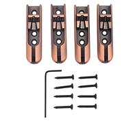 Puente de bajo de aleación de bronce | Diseño fácil de instalar | Piezas de bajo de 4 cuerdas | Opción de carga superior | Diseño personalizado popular | Tamaño: 6 x 1,5 x 1,3 cm