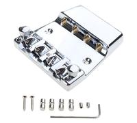 Puente de bajo eléctrico de 4 cuerdas para guitarras eléctricas de cola dura para guitarra de bajo y puente de sillín