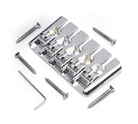 Puente de bajo eléctrico de repuesto vintage de 5 cuerdas bloqueado, puente de bajo, un cordal de carga superior con un cordal de carga superior con