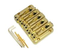 Puente de bajo premium de 5 cuerdas Cuerda individual Espaciado de 15 mm Durabilidad Tono claro Puente bajo ajustable