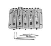 Puente de bajo premium de 5 cuerdas Cuerda individual Espaciado de 15 mm Durabilidad Tono claro Puente bajo ajustable