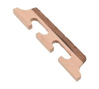 Puente de banjo de madera de estabilidad mejorada con parte superior de ébano para músicos que tocan banjos de 4, 5 o 6 cuerdas (6 cuerdas)