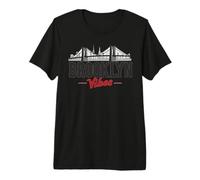 Puente de Brooklyn Vibes Ciudad de Nueva York Nueva York Nueva York América Camiseta Premium