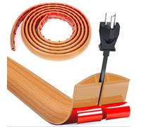 Puente de Cable, pequeño conducto de Cable Flexible, Grano de Madera de 3.0m X 3cm, protección de Cable de Piso de PVC, conducto de Cable para oficinas Apartamentos almacenes